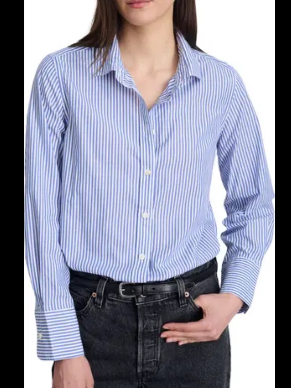 Men's Light Blue Stripe Dress Shirt